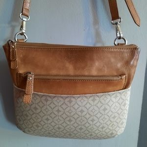 VINTAGE FOSSIL 1954 Leather Crossbody Purse